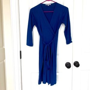 Gap 3/4 Sleeve Wrap Dress